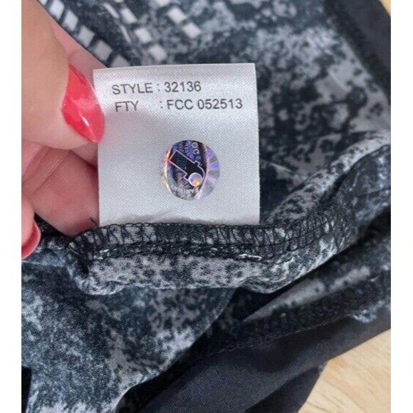 Jamie Sadock Golf Polo Top Mock 1/4 zip Retro Print Spandex Short Sleeve Small - Picture 11 of 11